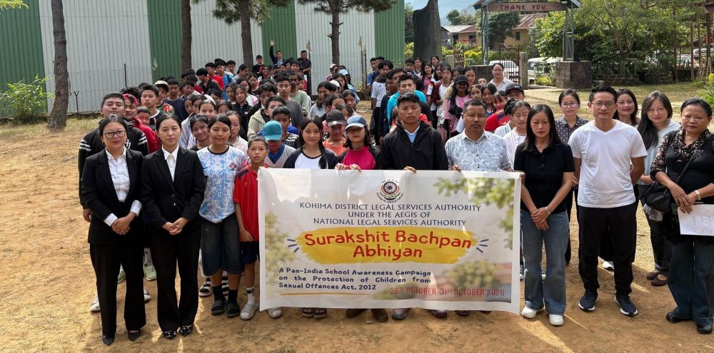 Dignitaries and others at GHSS Sechu Zubza on October 27.